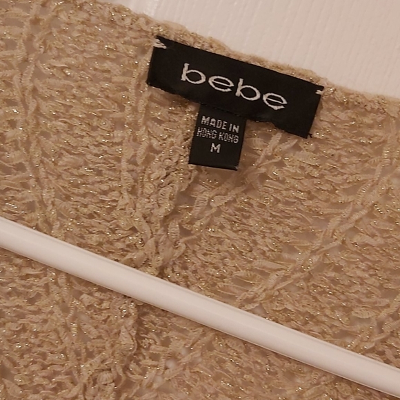 Bebe size Medium champagne top - Picture 2 of 5